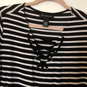 INC striped shirt